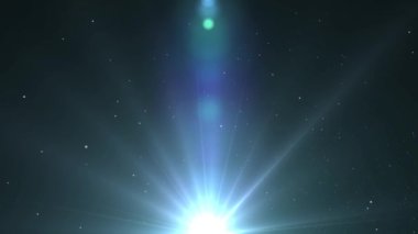 mavi yıldızı parlayan ışık