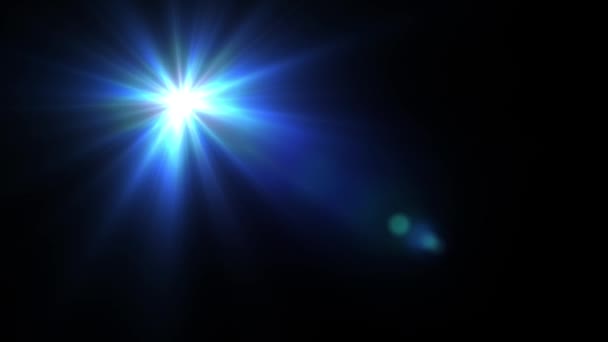 Bblue 星与长长的光芒 — 图库视频影像