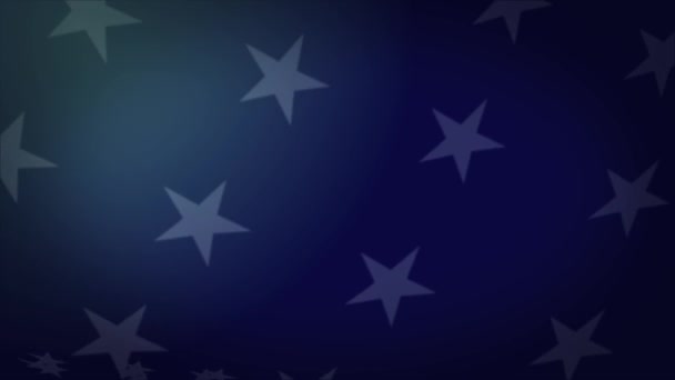 Stern der amerikanischen Flagge — Stockvideo