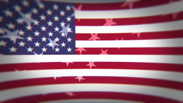 Amerikan bayrağı — Stok video