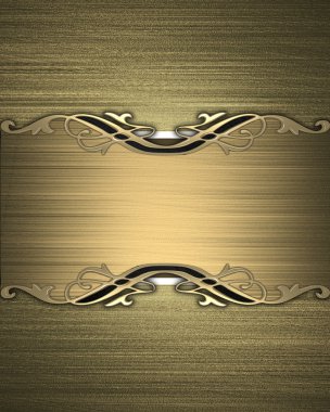 Altın tabakta bir altın arka plan deseni