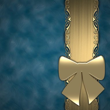 mavi arka plan (altın hediye şeritte)