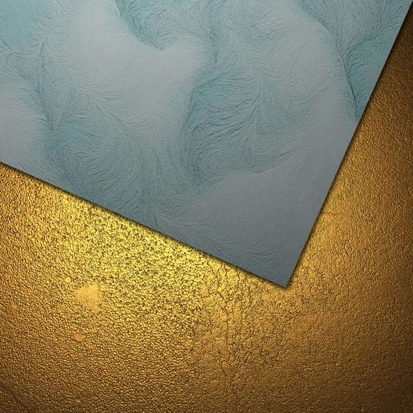 Vackra guld och blå bakgrund. formgivningsmall — Stockfoto