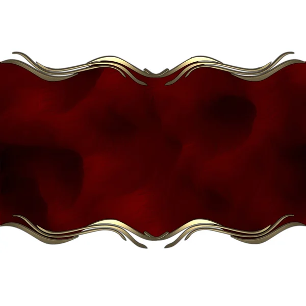 Vit bakgrund med en röd namnskylt. formgivningsmall — Stockfoto