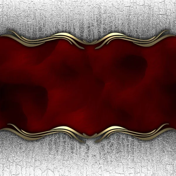 Металлический фон с красной табличкой — стоковое фото