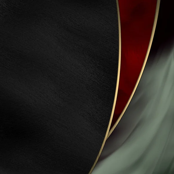 Czarne tło z piękne cięcie czerwony — Zdjęcie stockowe