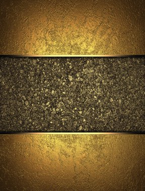 altın arka plan yazmak için altın bir tabela ile