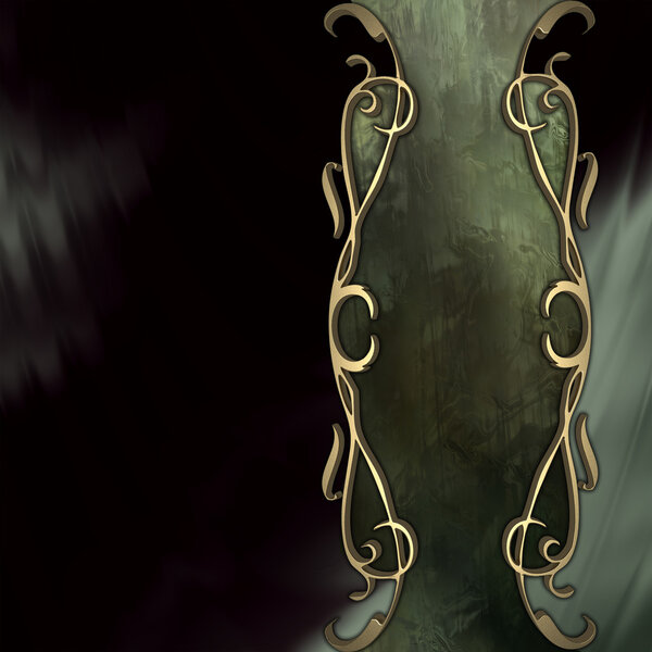 Черный фон с красивой табличкой для написания
