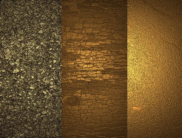 Tres texturas de oro —  Fotos de Stock