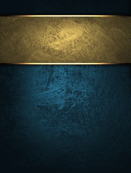 mavi arka plan ile yazmak için altın bir tabela