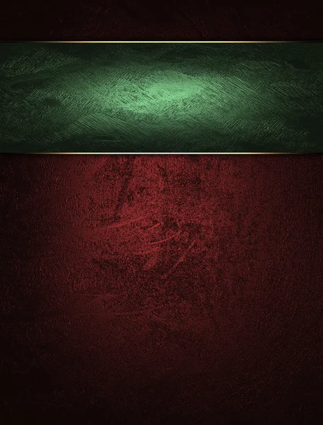 Sfondo rosso con una targhetta verde per la scrittura . — Foto Stock