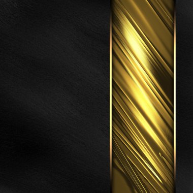 siyah arka plan ile güzel altın tabela.