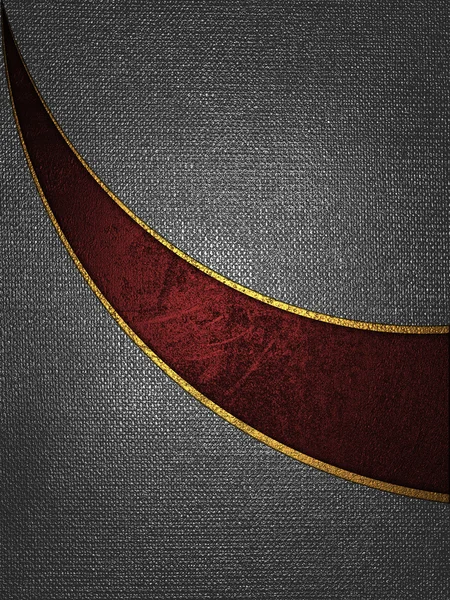 Design template. Beautiful iron background with red cut. — Stock Photo, Image
