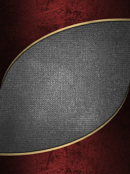 Design template. Metal background with a red edges. — Stock Photo, Image