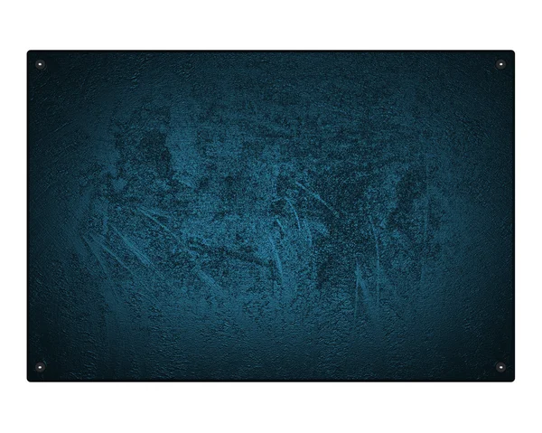 Ретро-голубая пластина на белом фоне — стоковое фото
