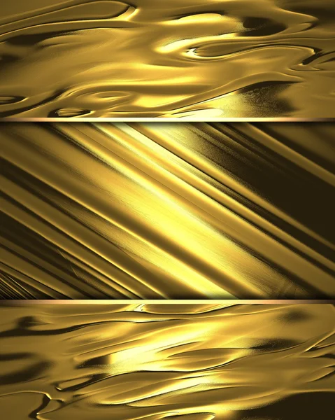 美しいゴールド銘板とゴールドの背景。（ゴールドの背景) — ストック写真