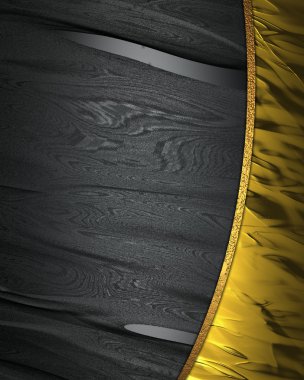 güzel altın arka plan yazmak için metal bir tabela ile.