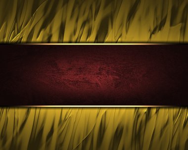 золотому фоні з червоним назва платівки для написання.