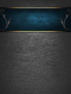 güzel metal arka plan yazmak için mavi tabela ile