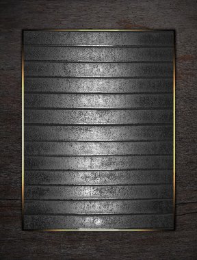 metal arka plan yazmak için metal tabela ile.