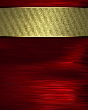 kırmızı arka plan ile yazmak için altın tabela.