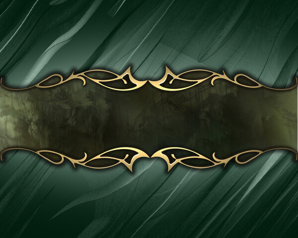 Turquoise background with a black name plate for writing.