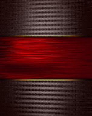 yazmak için kırmızı isim levhası olan noktasına kahverengi zemin.