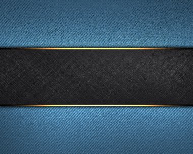 mavi arka plan ile yazmak için siyah isim levhası.