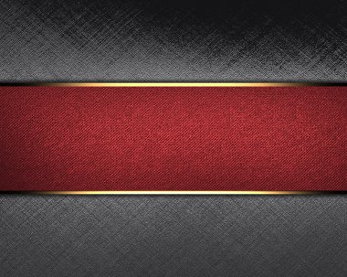 Demir Amaç ile yazmak için kırmızı tabela.