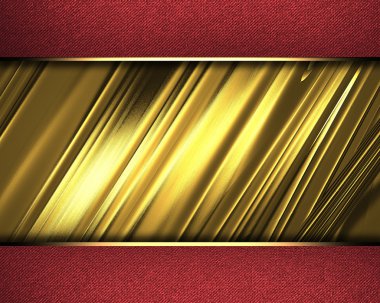 abstracte gouden achtergrond met rode randen.