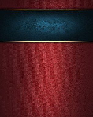 kırmızı arka plan ile yazmak için mavi tabela.