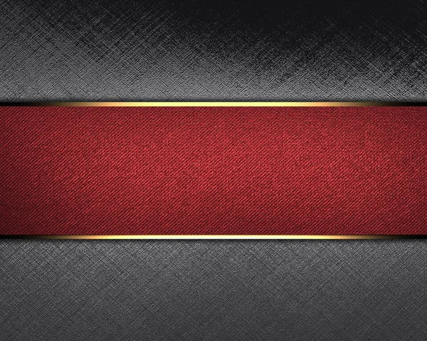 Iron Background with red nameplate for writing. — Stock Photo, Image