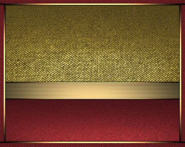 altın arka plan ile yazmak için kırmızı renkte ekler.