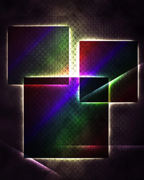 Abstract black background with glowing squares. — Stock Photo, Image