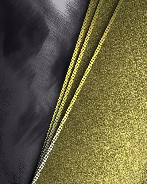 Black Background with tilted gold sheets of paper. — Stock Photo, Image