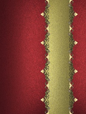 kenarlarda bir desenle bir tabela ile kırmızı bir arka plan