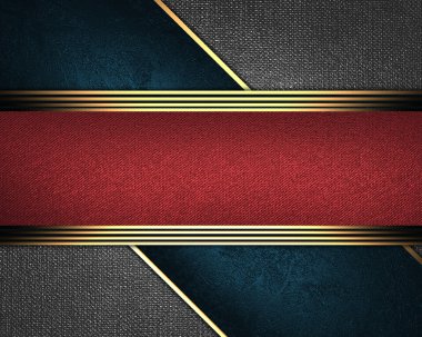 Ortadaki kırmızı bir tabela ile demir arka plan