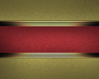 akmak altın arka plan, ortadaki kırmızı bir tabela ile