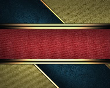 akmak altın arka plan, ortadaki kırmızı bir tabela ile