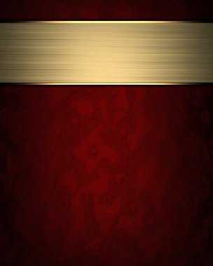 metin için altın plaka ile güzel kırmızı doku