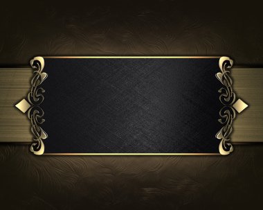 kahverengi arka plan desenleri kenarlarda plakalı siyah adı ile.