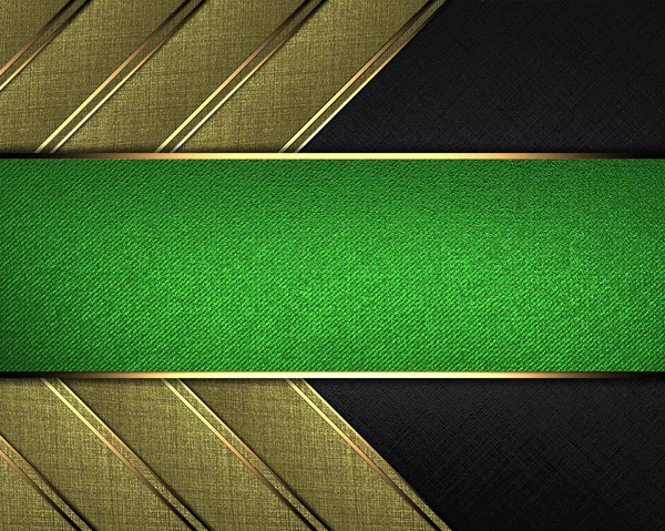 şeritler yeşil isim levhası ile siyah bir zemin üzerine altın arka plan.