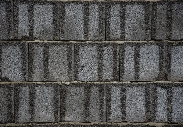 Textura de la pared de ladrillos grises viejos (bloques ) — Foto de Stock