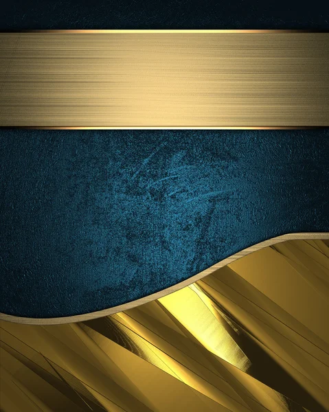 mavi ve altın arka plan altın çizgi ayrılmış
