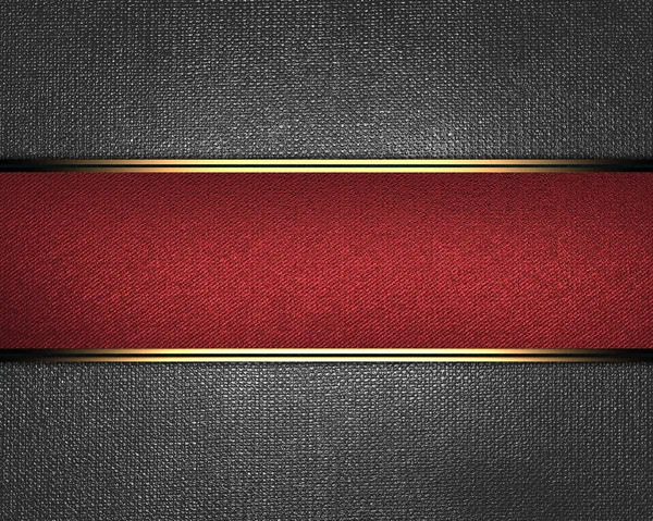 Abstract iron background, with a red nameplate in middle — Stock Photo, Image