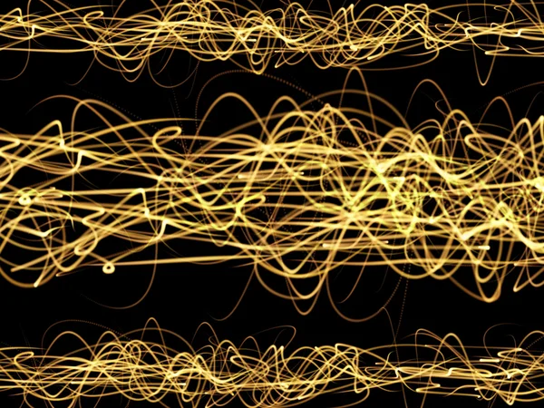 Overlaying wavy lines forming an pattern on a dark background — Stock Photo, Image