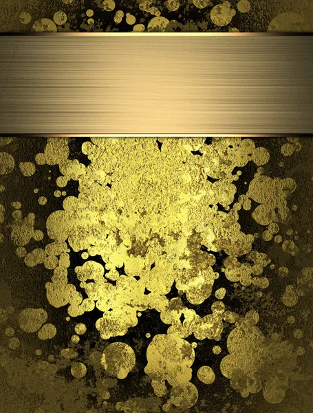 Textura abstracta de oro con placa de oro —  Fotos de Stock