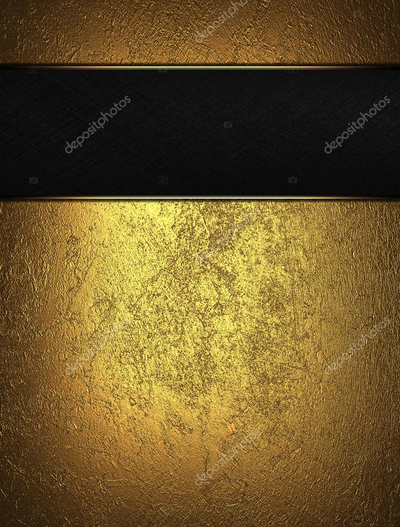 Gold Background With Black Name Plate For Text Stock Photo By C Swevil