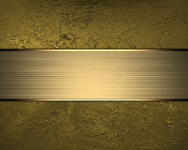 güzel altın arka plan yazmak için altın bir tabela ile.