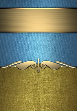 metin ve altın şerit için Altın plakalı siyah zengin doku